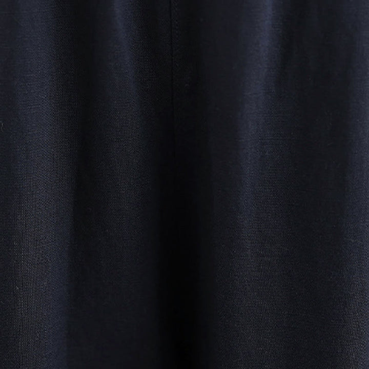 Buddha Stones Pantalon harem minimaliste plissé uni d'été pour femme avec poches - image 11