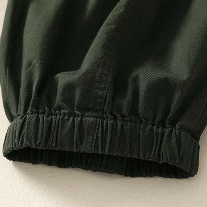 Buddha Stones Pantalon d'été décontracté pour femme, taille élastique, coupe fuselée, avec poches - image 4