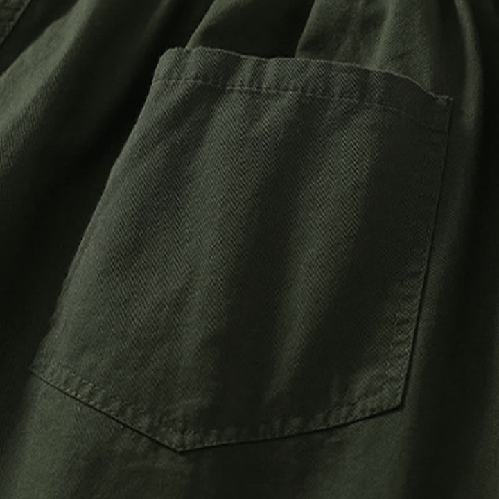 Buddha Stones Pantalon d'été décontracté pour femme, taille élastique, coupe fuselée, avec poches - image 2