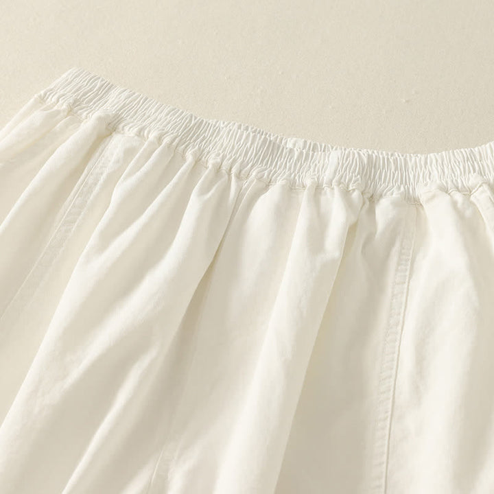 Buddha Stones Pantalon d'été décontracté pour femme, taille élastique, coupe fuselée, avec poches - image 15