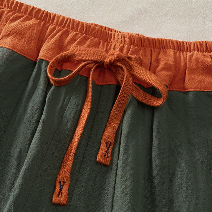 Pantalon sarouel en velours côtelé de coton contrasté Buddha Stones pour femme, doublé polaire thermique avec poches - image 37