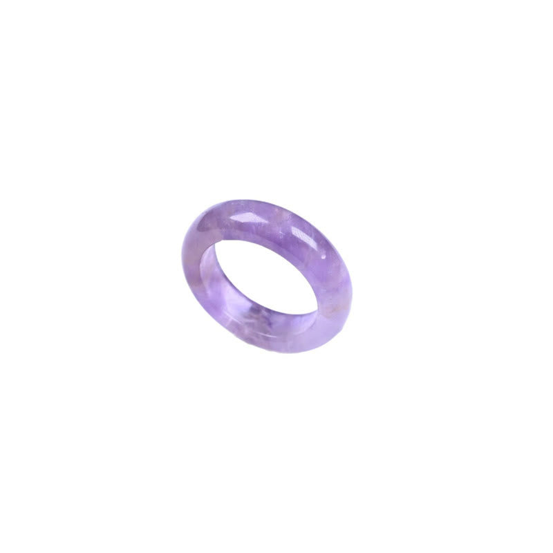 Buddha Stones Bague de conscience spirituelle en améthyste naturelle - image 6