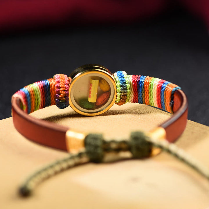 Buddha Stones Bracelet tibétain béni des cinq directions, divinités de la richesse, Bouddha, œil, bénédiction - image 3