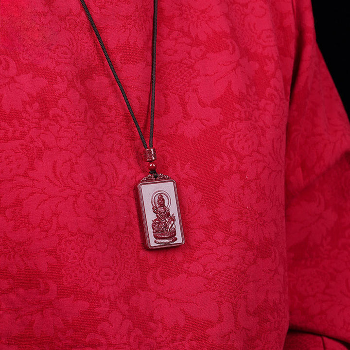Buddha Stones Pendentif collier de bénédiction en cinabre du Bouddha natal du zodiaque chinois - image 15
