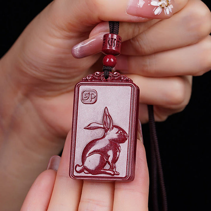 Buddha Stones Pendentif collier de bénédiction en cinabre du Bouddha natal du zodiaque chinois - image 13