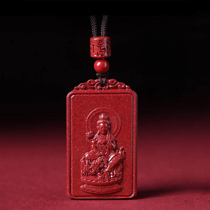 Buddha Stones Pendentif collier de bénédiction en cinabre du Bouddha natal du zodiaque chinois - image 10