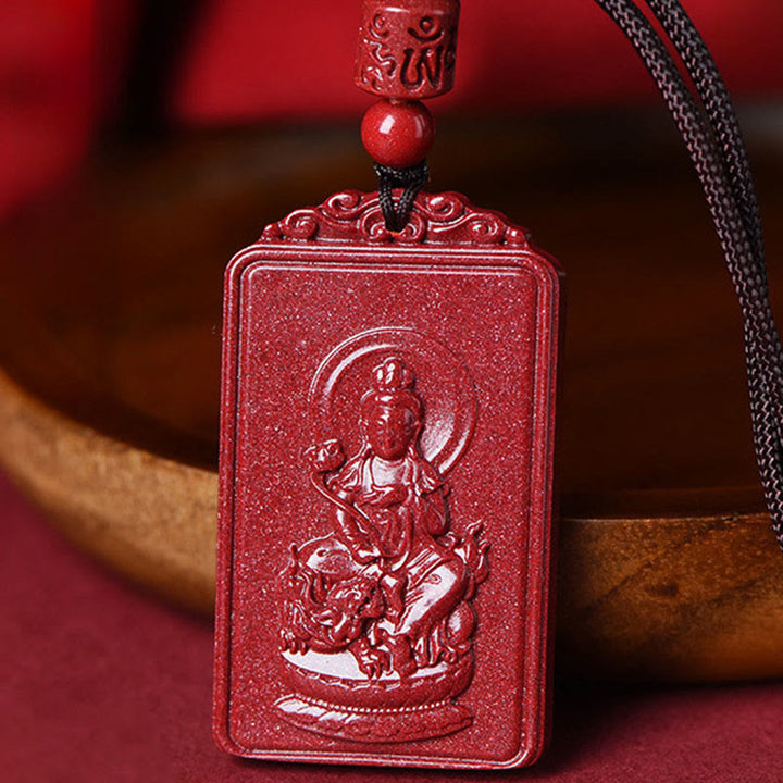 Buddha Stones Pendentif collier de bénédiction en cinabre du Bouddha natal du zodiaque chinois - image 12