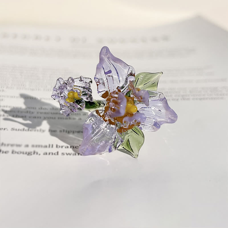 Buddha Stones Bague de sagesse Liuli Iris - Violet (17 mm) (La couleur, la forme et la taille peuvent varier) - image 7