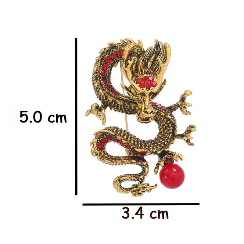 Buddha Stones Broche de force en perle Dragon Dominant - image 10