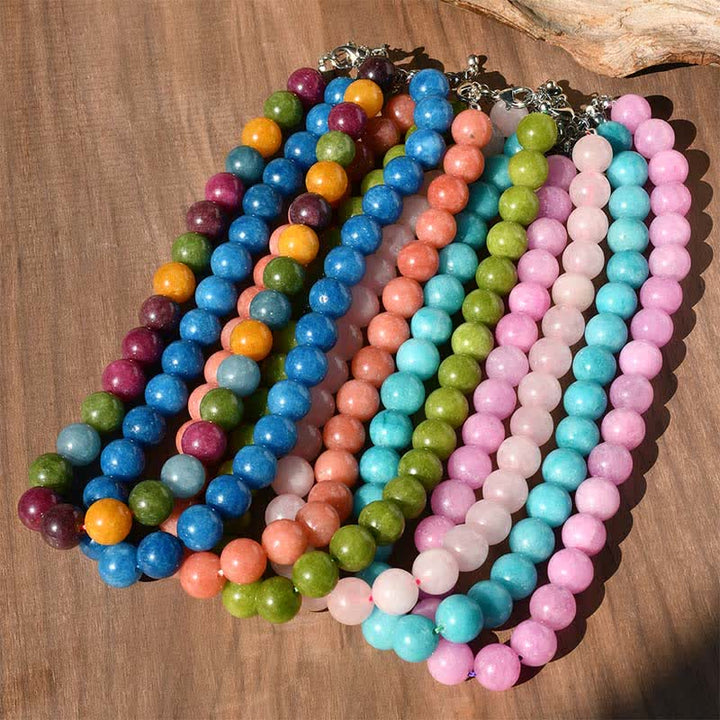 Buddha Stones Collier de guérison en perles de tourmaline aigue-marine et cristal naturel de 12 mm - image 20