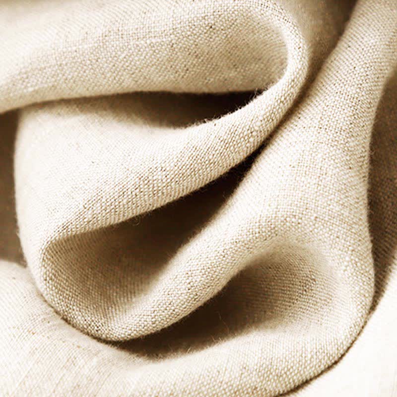 Buddha Stones Robe d'été brodée unie à manches courtes et poches pour femme - image 16