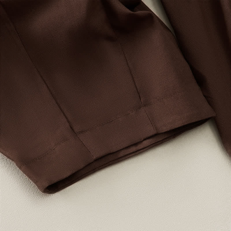 Buddha Stones Pantalon harem plissé à taille élastique, coupe décontractée, pour femme, avec poches - image 4