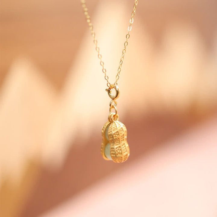 Buddha Stones Collier pendentif en argent sterling 925 et jade Hetian, symbole de prospérité et de bonnes choses qui arrivent - image 2