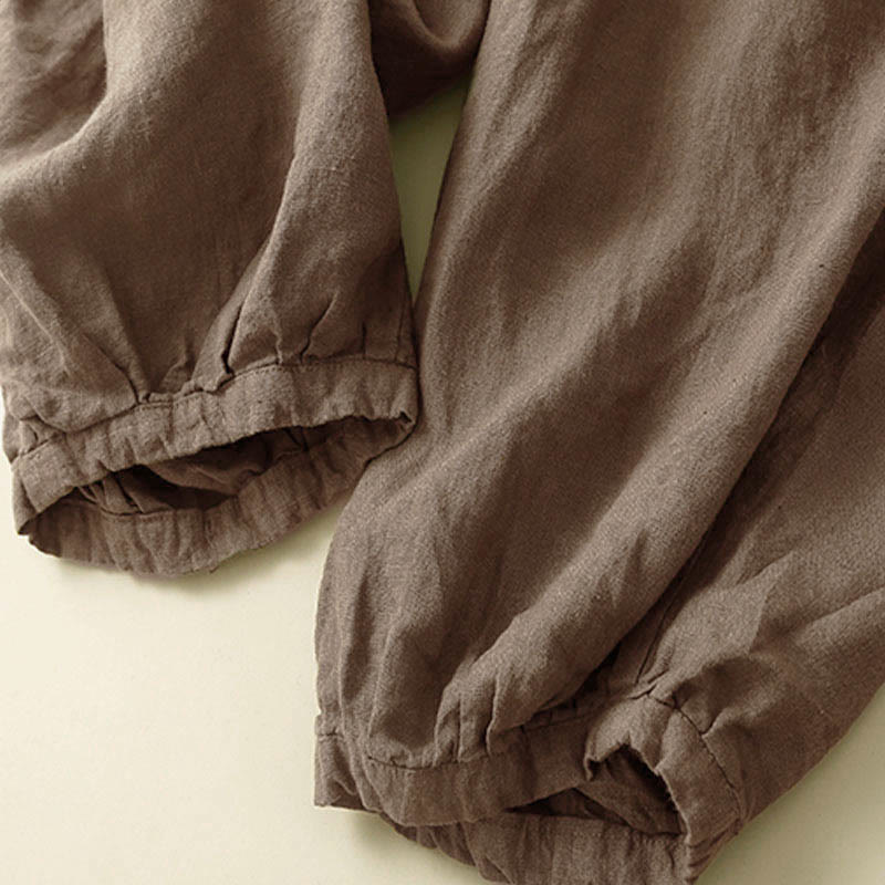 Pantalon Capri uni à poches Buddha Stones Commute pour femme - image 2