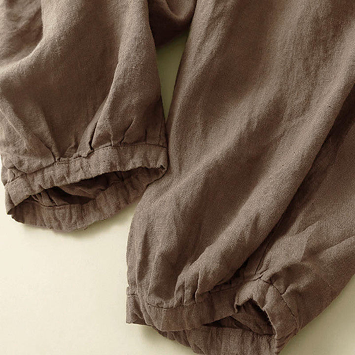 Pantalon Capri uni à poches Buddha Stones Commute pour femme - image 2
