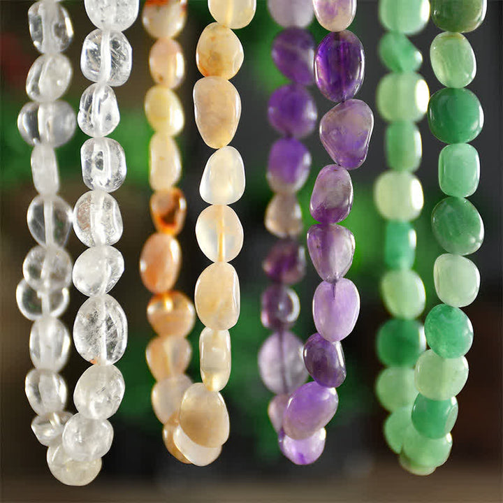 Buddha Stones Collier positif en perles de cristal d'agate indienne naturelle aux formes irrégulières - image 11