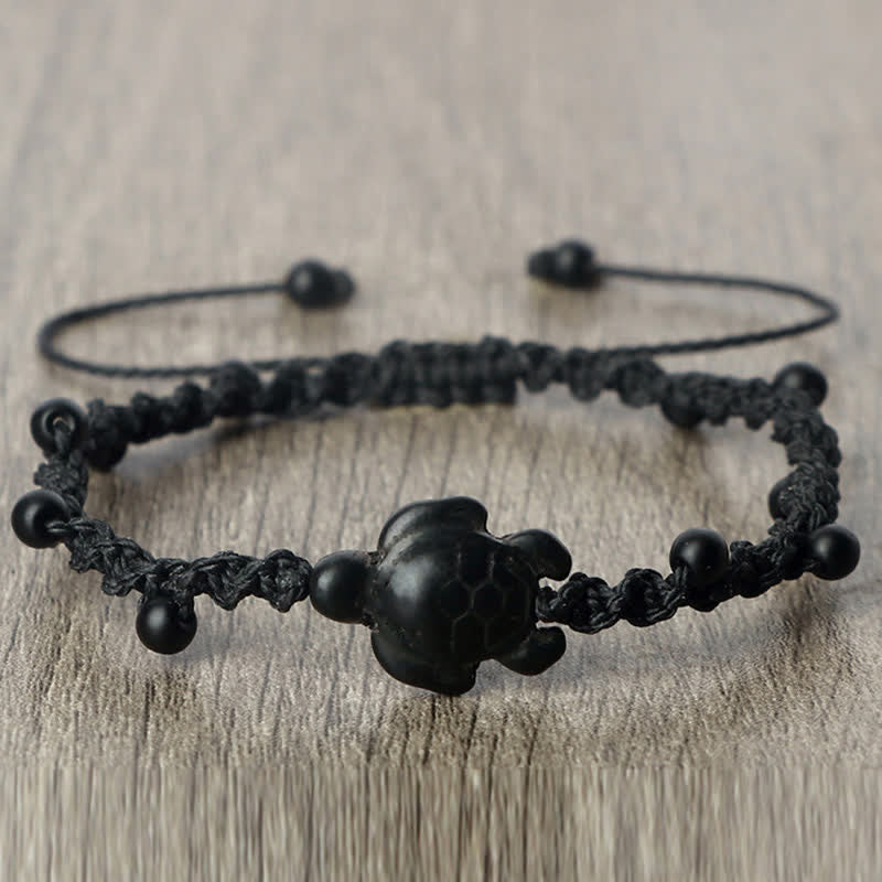 Buddha Stones Bracelet de protection en corde tressée avec motif tortue turquoise - image 8