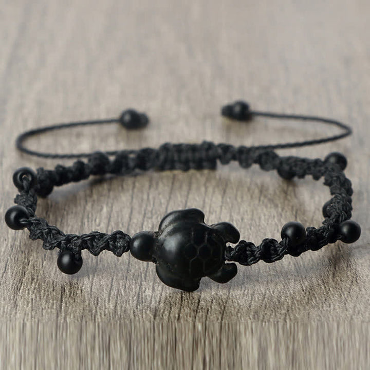 Buddha Stones Bracelet de protection en corde tressée avec motif tortue turquoise - image 8