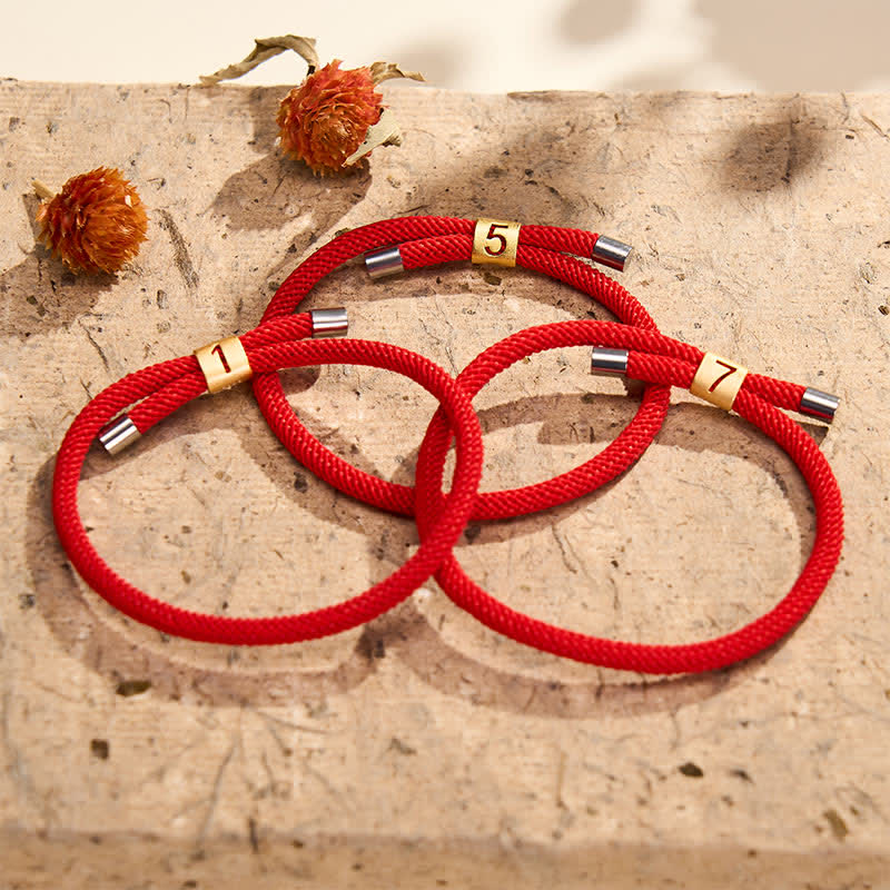 Buddha Stones Bracelet de protection ajustable avec chiffres angéliques à un chiffre - image 0