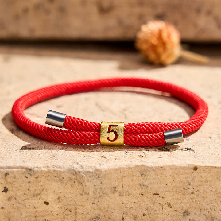 Buddha Stones Bracelet de protection ajustable avec chiffres angéliques à un chiffre - image 17