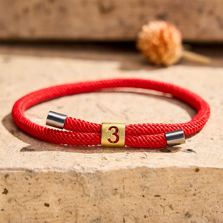 Buddha Stones Bracelet de protection ajustable avec chiffres angéliques à un chiffre - image 13