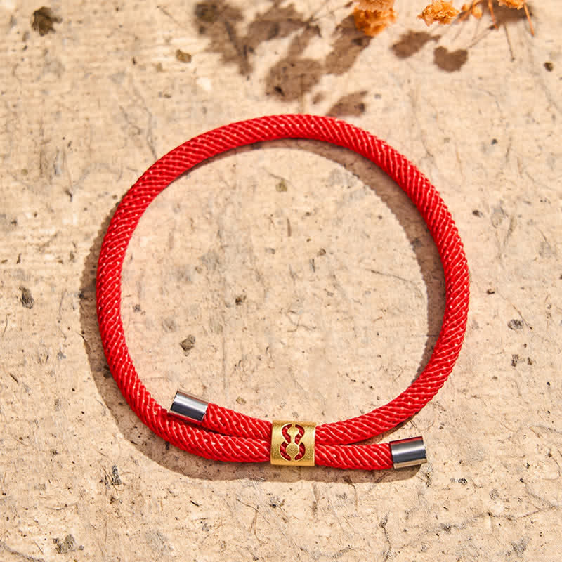 Buddha Stones Bracelet de protection ajustable avec chiffres angéliques à un chiffre - Cordon rouge (Tour de poignet : 15-23 cm) - 8 - image 22