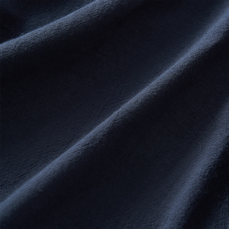 Chemise femme décontractée à manches longues, col en V et bretelles, ornée de fleurs brodées et de Buddha Stones - image 22