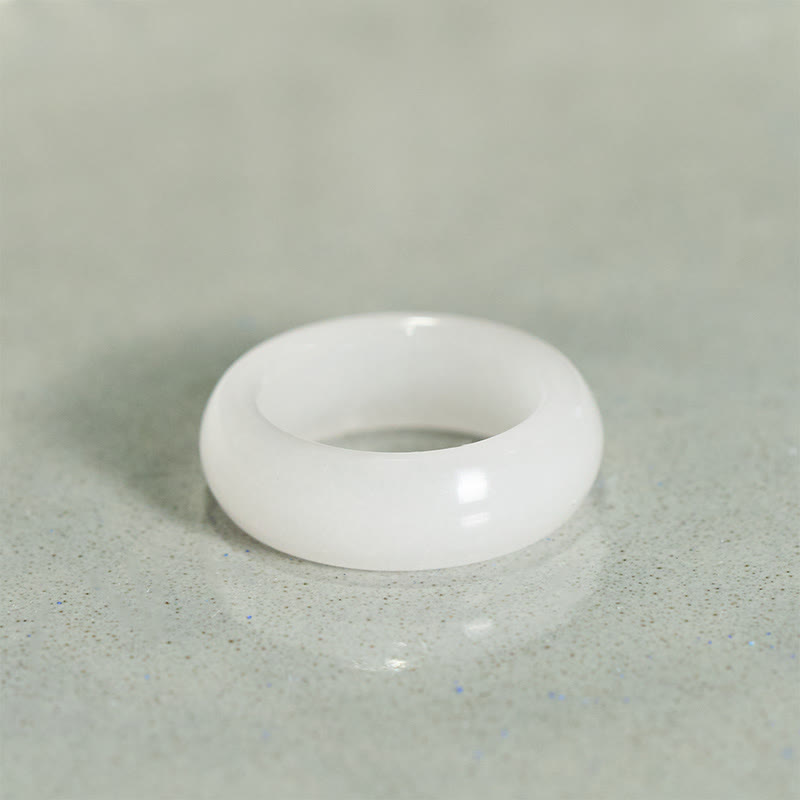 Buddha Stones Bague de richesse en jade de soie dorée naturelle - image 1