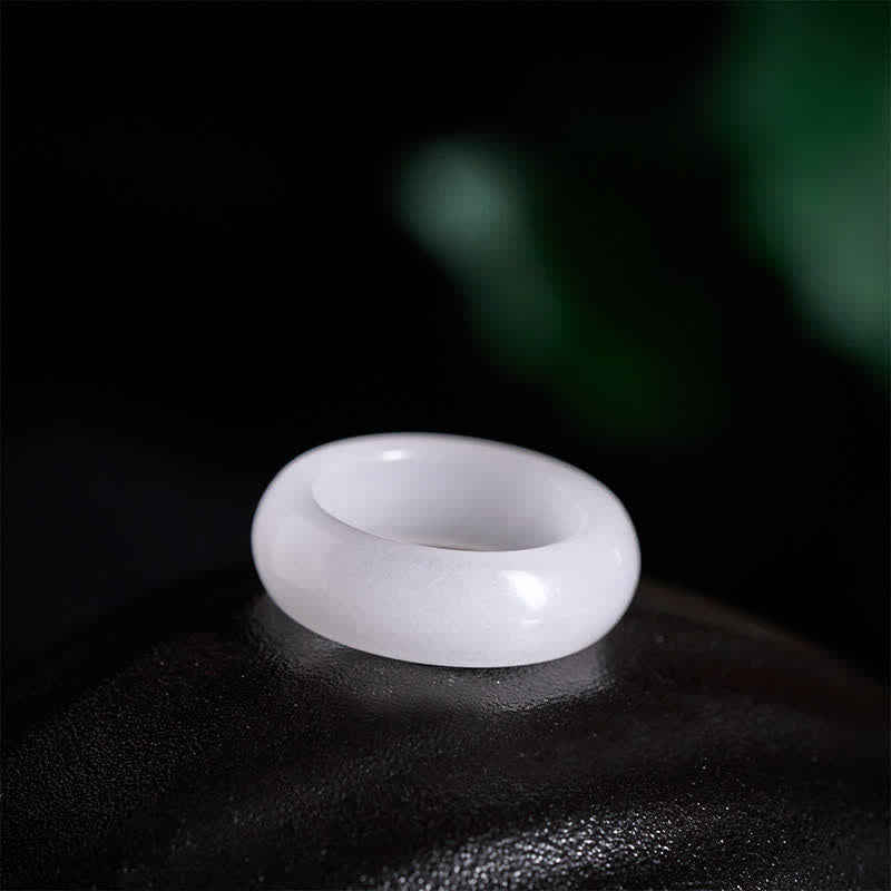Buddha Stones Bague de richesse en jade de soie dorée naturelle - image 7