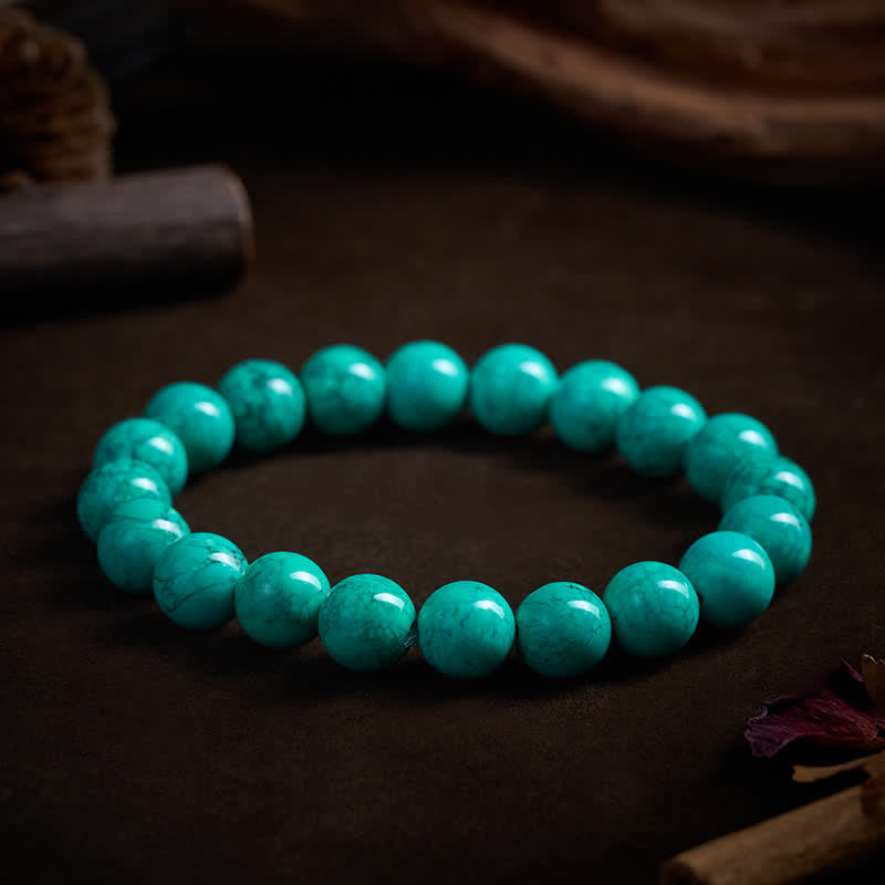 Buddha Stones Bracelet de protection en turquoise tibétaine - image 9