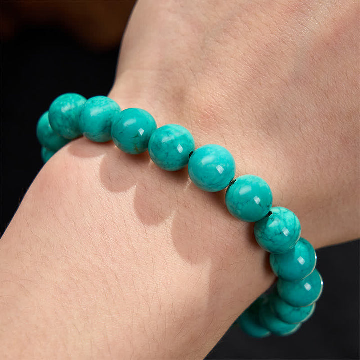 Buddha Stones Bracelet de protection en turquoise tibétaine - image 11