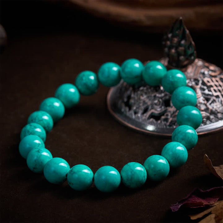Buddha Stones Bracelet de protection en turquoise tibétaine - image 10
