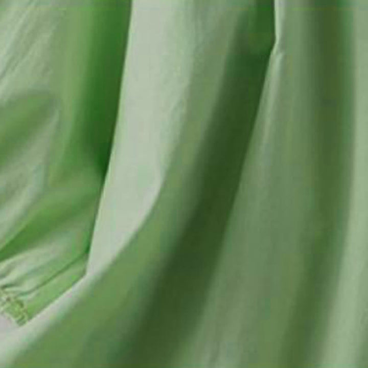 Buddha Stones Chemise d'été décontractée à manches courtes en coton uni à col volanté et boutons pour femme - image 18