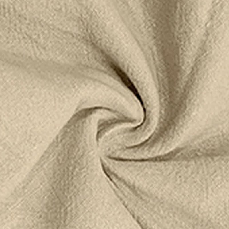 Short bermuda d'été décontracté à cordon de serrage et fente latérale, couleur unie, avec poches, Buddha Stones. - image 8
