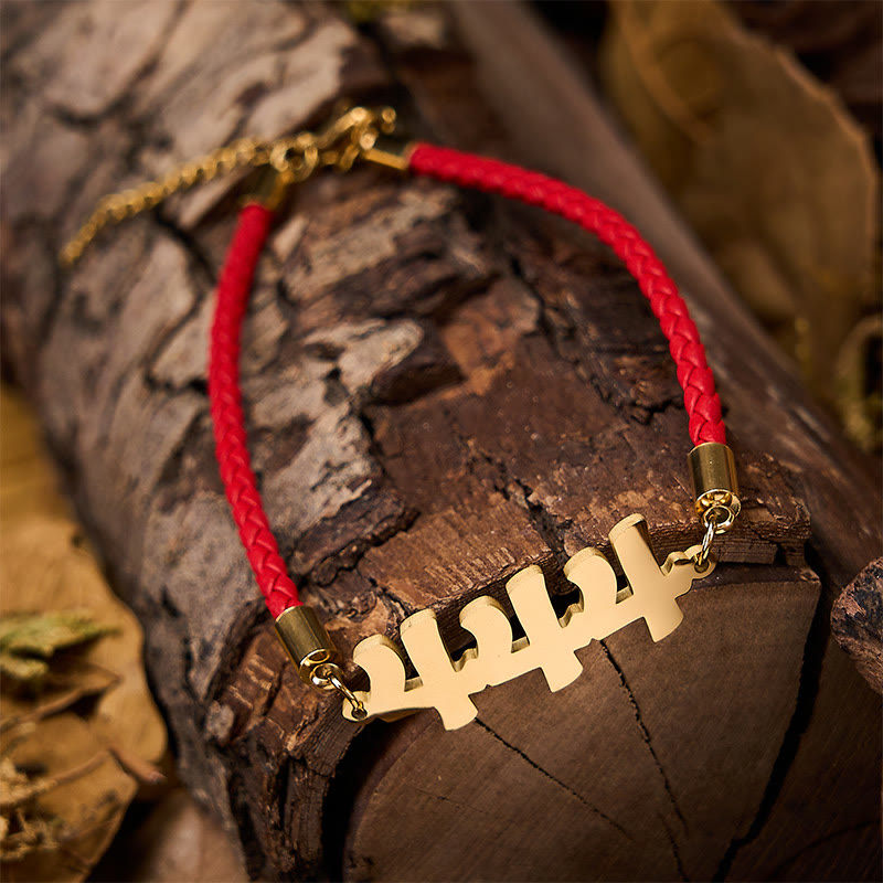 Buddha Stones Bracelet de foi ajustable en acier titane avec chiffres des anges - image 14