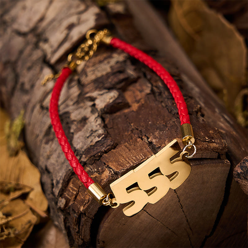 Buddha Stones Bracelet de foi ajustable en acier titane avec chiffres des anges - image 3