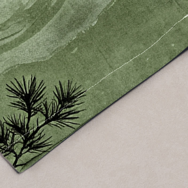 Buddha Stones Pantalon fuselé pour homme avec poches, motif paysage Cotton Ink - image 6