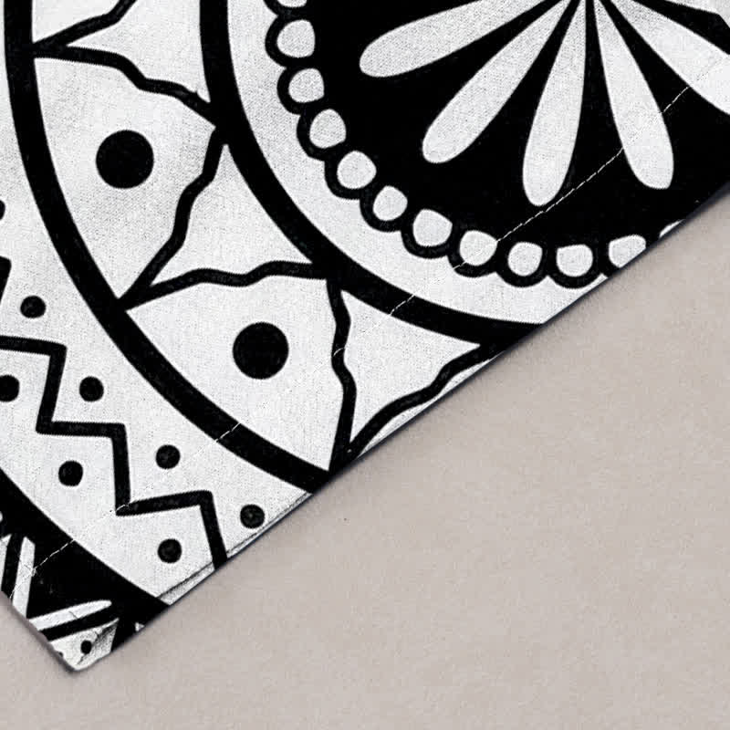 Buddha Stones Pantalon fuselé pour homme en coton à motif mandala ombré avec poches - image 6