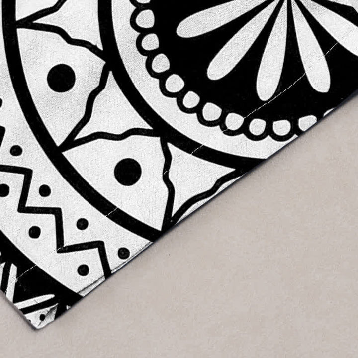 Buddha Stones Pantalon fuselé pour homme en coton à motif mandala ombré avec poches - image 10