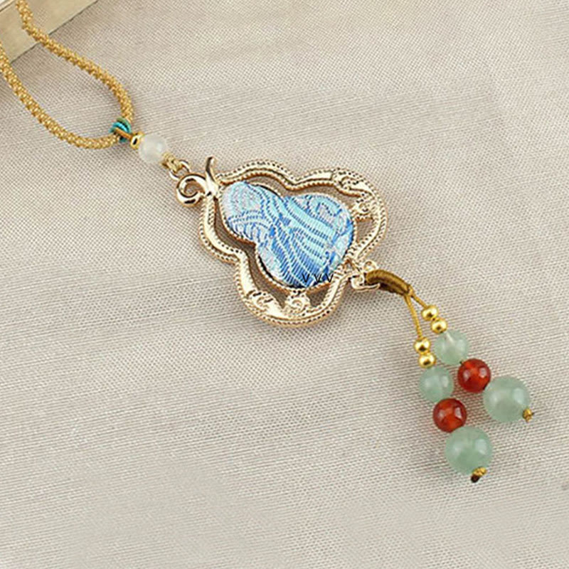 Buddha Stones Collier de santé Song Brocade Gourde - image 6
