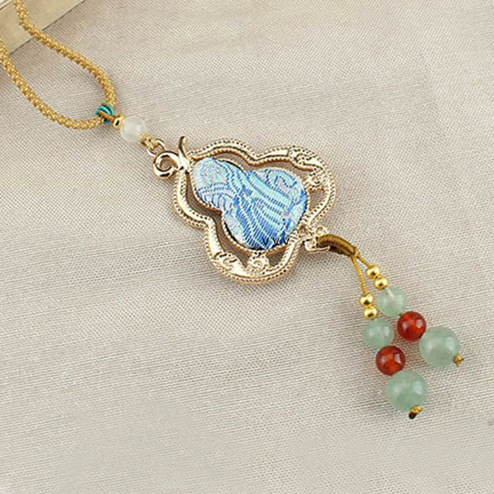 Buddha Stones Collier de santé Song Brocade Gourde - image 6