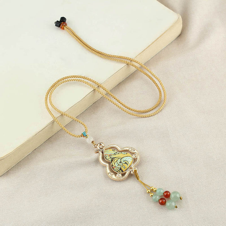 Buddha Stones Collier de santé Song Brocade Gourde - image 8