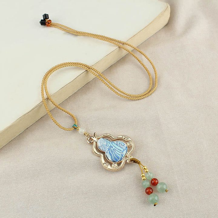 Buddha Stones Collier de santé Song Brocade Gourde - image 4