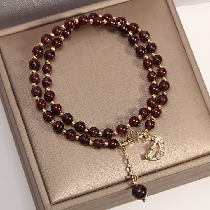 Buddha Stones Bracelet de perles double tour Lune et Couronne Purification - image 3