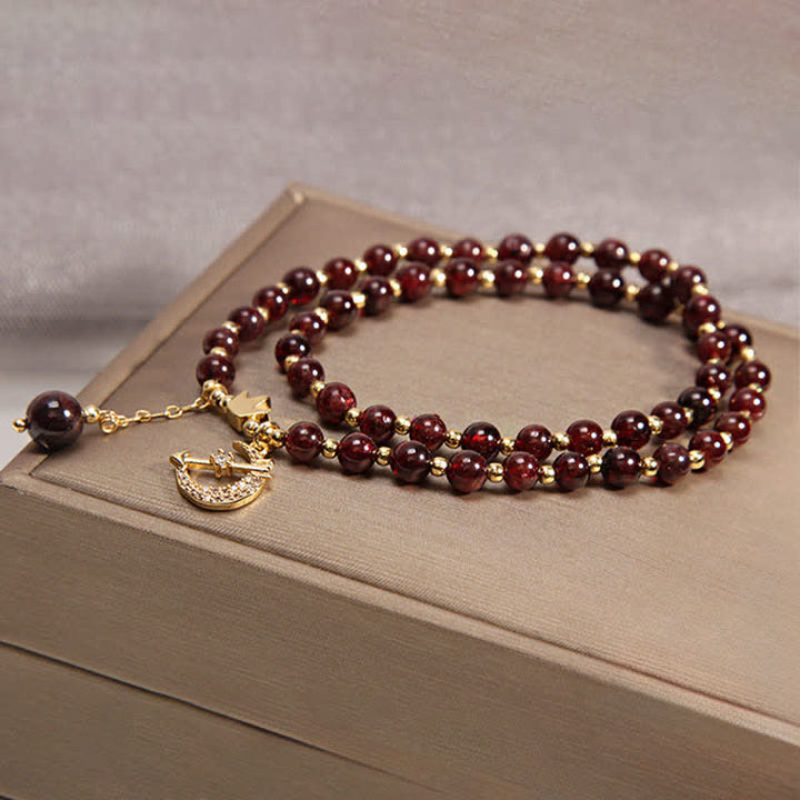 Buddha Stones Bracelet de perles double tour Lune et Couronne Purification - image 9