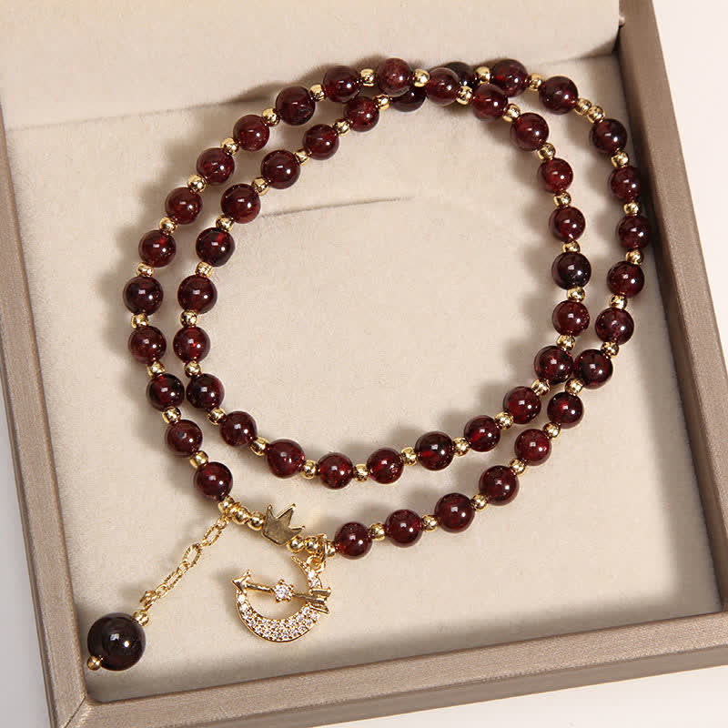 Buddha Stones Bracelet de perles double tour Lune et Couronne Purification - image 4
