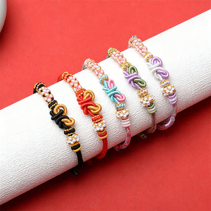 Buddha Stones Bracelet papillon porte-bonheur tissé à la main, ajustable - image 13