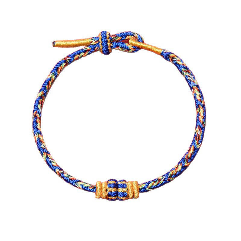 Buddha Stones Bracelet porte-bonheur en corde tressée à la main avec motif de carpes koï - image 10