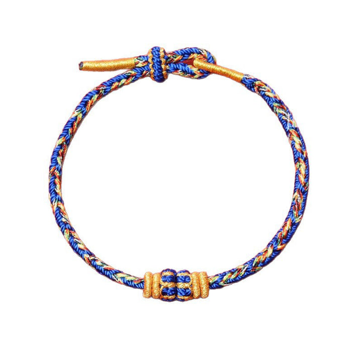 Buddha Stones Bracelet porte-bonheur en corde tressée à la main avec motif de carpes koï - image 10
