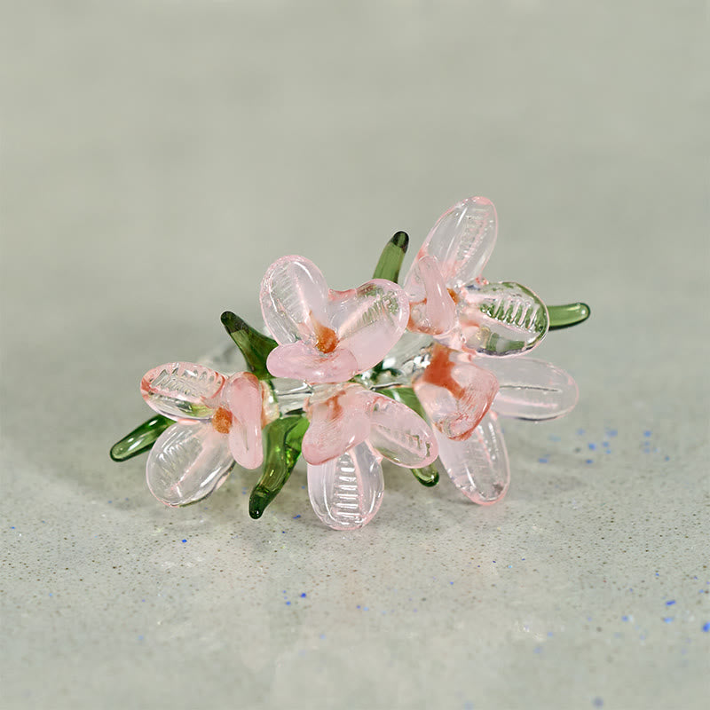 Buddha Stones Bague de sagesse en fleur de poirier Liuli - image 14